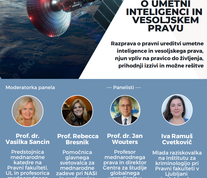 Our young researcher speaks at the Symposium on Artificial Intelligence and Space Law