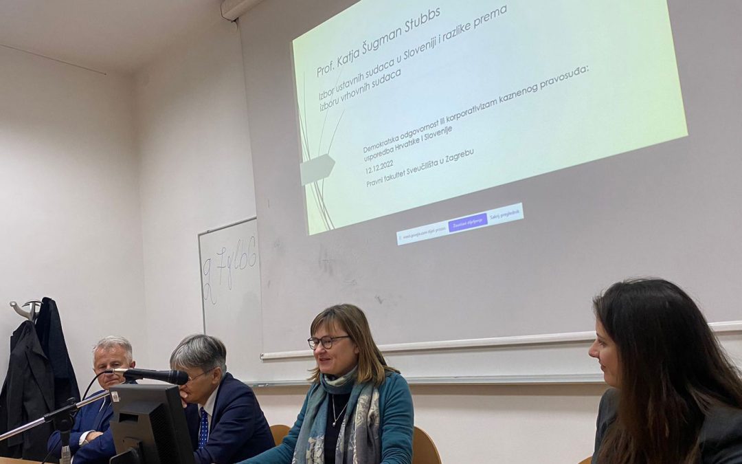 Naši raziskovalci sodelovali na okrogli mizi na Pravni fakulteti v Zagrebu