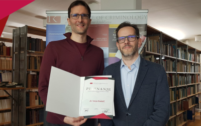 Dr. Vasja Badalič je prejemnik priznanja za izjemne dosežke na področju kriminologije