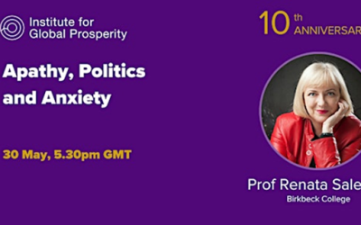 Pogovor dr. Renate Salecl na Institute for Global Prosperity
