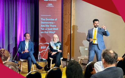Renata Salecl sodelovala v razpravi na Blejskem strateškem forumu: »The Demise of Democracy – Are We There Yet or Just Well on Our Way?«