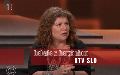 Dr. Eva Bertok o spletnem nasilju nad ženskami v oddaji Debate z Bergantom